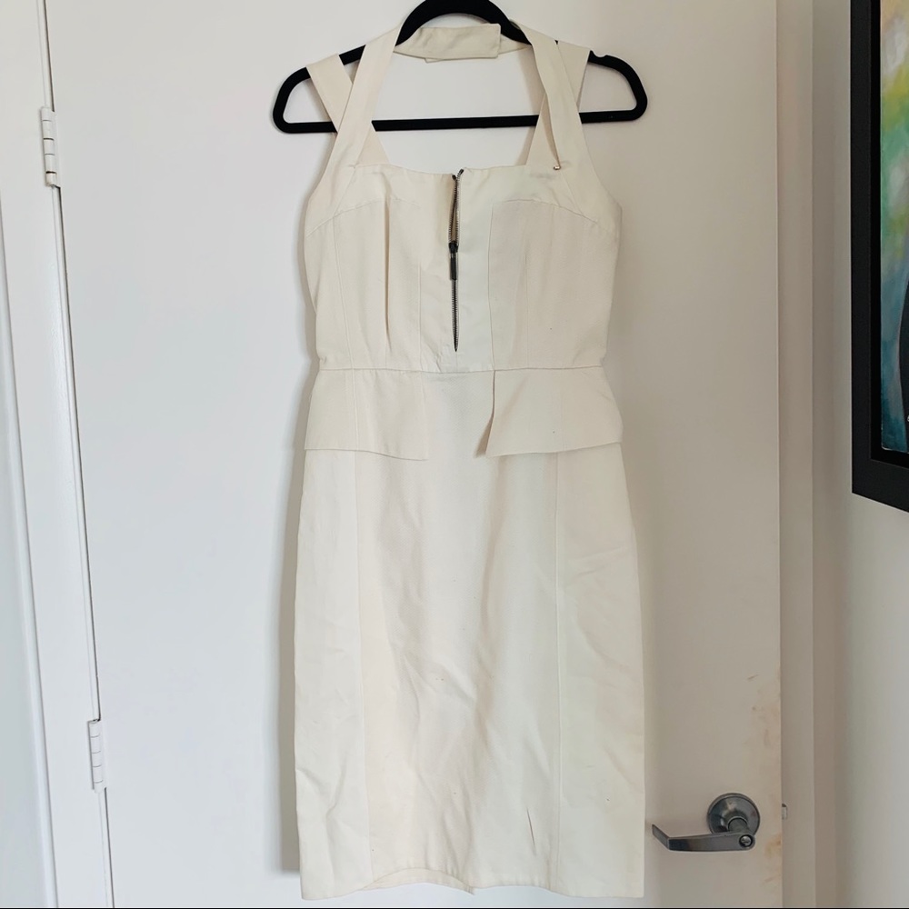 SportMax Max Mara peplum cream dress size S/M